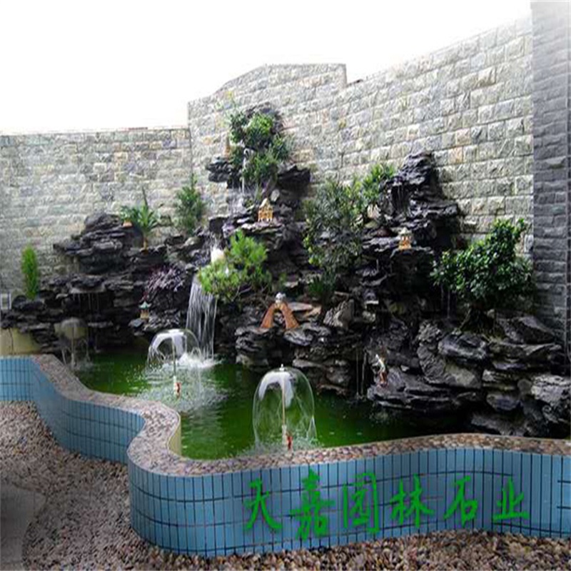 椒江小庭院水景设计