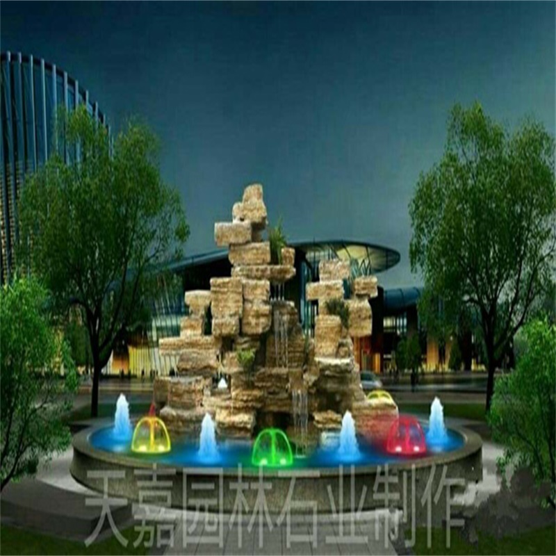 椒江水幕墙喷泉设计